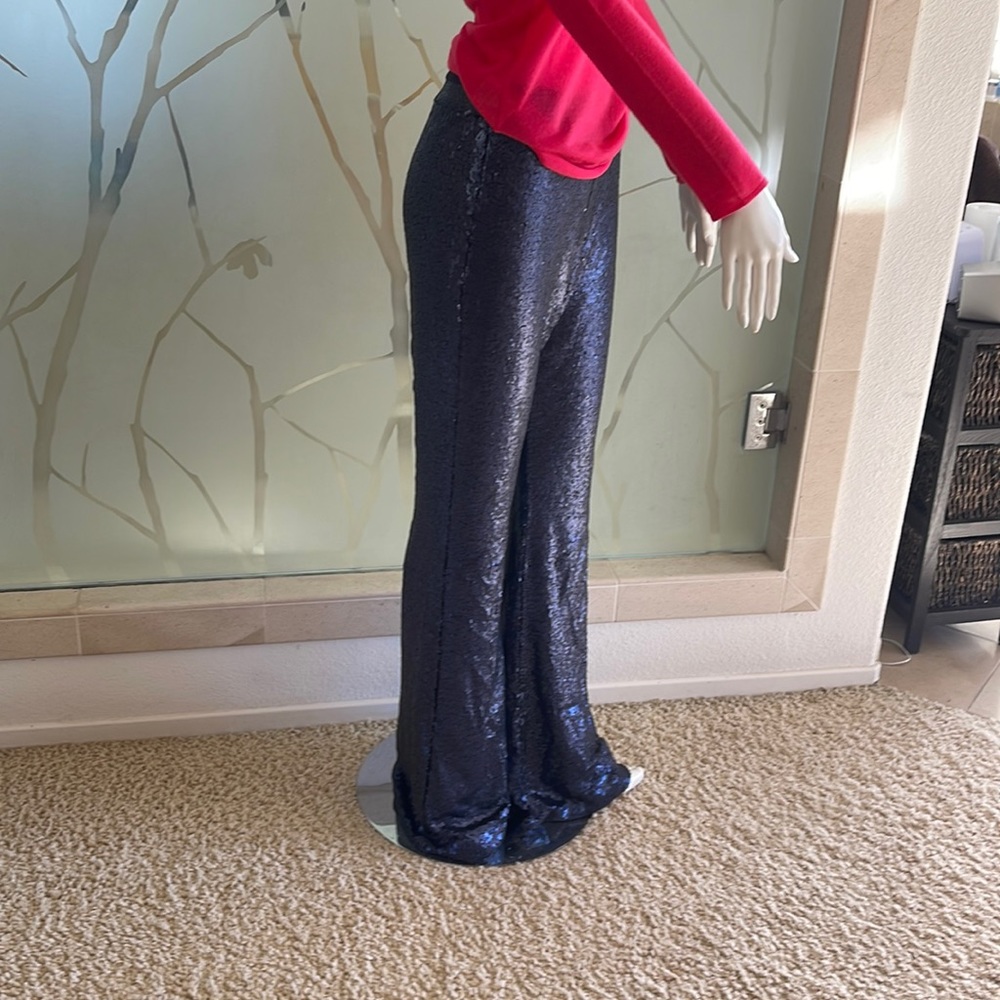 Cynthia Crowley navy sequin pant